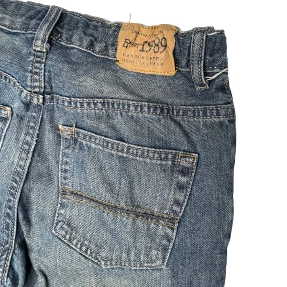 The Childrens Place Boys Jeans Size 12 Husky Bootcut Denim Blue Jeans